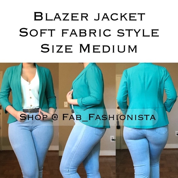 Blazer Jacket Soft Fabric style size Medium - Picture 1 of 14